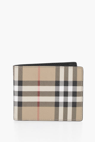 Portafoglio in Pelle a Quadri Plaid