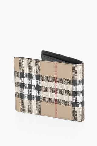Portafoglio in Pelle a Quadri Plaid