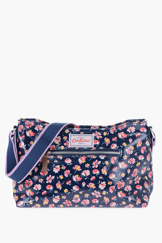 Floral Print Faux Leather MALLORY Crossbody Bag