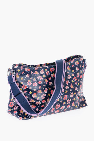 Floral Print Faux Leather MALLORY Crossbody Bag