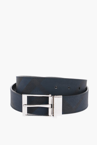 Reversible Belt with Leather Details 35mm