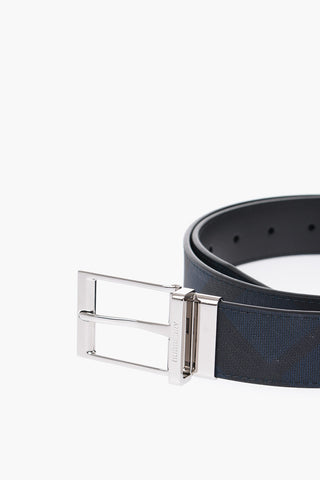 Reversible Belt with Leather Details 35mm
