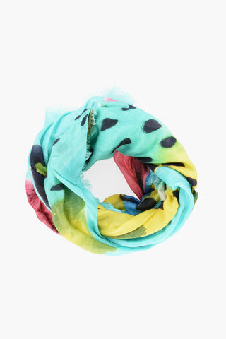 Printed Foulard With Fringes