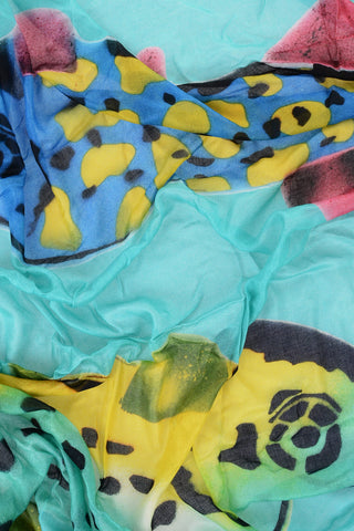 Printed Foulard With Fringes