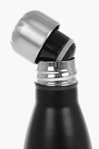 Metal Save The Ocean Thermal Bottle with Printed Contrasting Logo 
