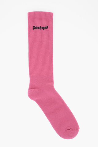 Cotton Stretch Long Sockswith Rib Details