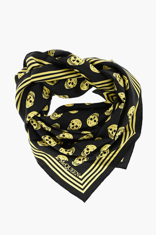 Foulard BIKER in Seta con Teschi All-Over