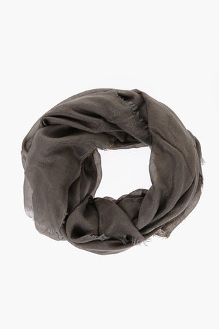 Lurex Foulard with Fringes