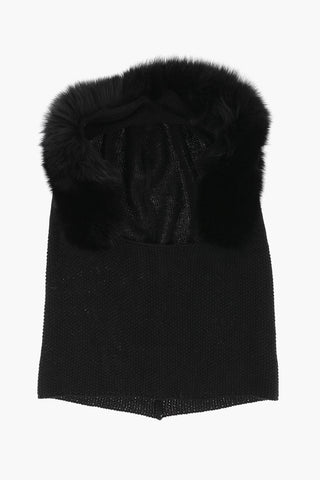 Solid Color FINIRE Balaclava with Pom Pom