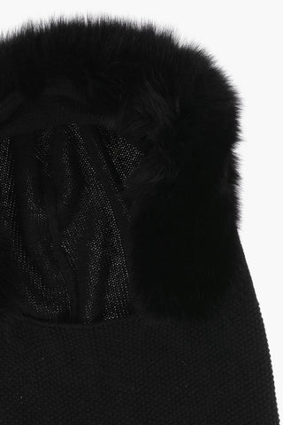 Solid Color FINIRE Balaclava with Pom Pom