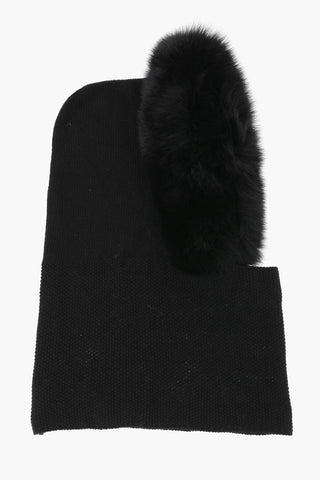 Solid Color FINIRE Balaclava with Pom Pom