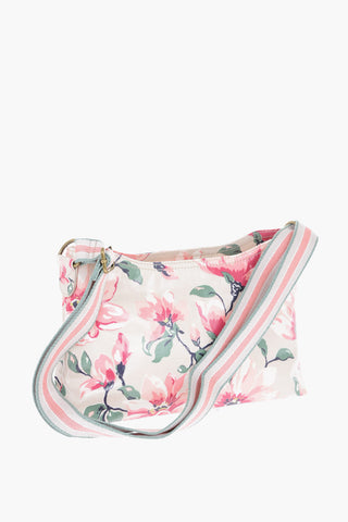 Floral Print Leather MAGNOLIA Crossbody Bag