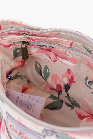 Floral Print Leather MAGNOLIA Crossbody Bag