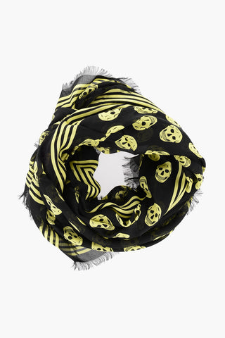 Foulard BIKER with All-Over Contrast Skulls
