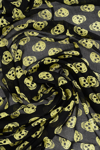 Foulard BIKER with All-Over Contrast Skulls