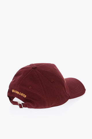 Cotton Gabardine Cap with Printed Logo