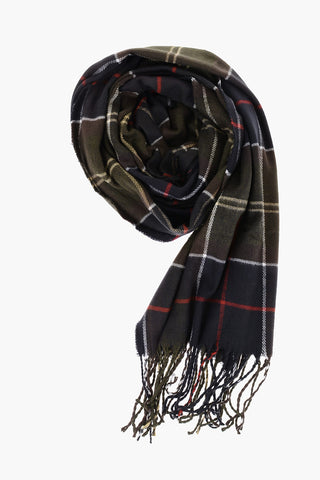 Ribbed Beanie and Tartan Check Scarf DOVER Set