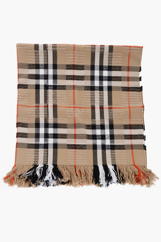 Vintage Checked Maxi Scarf