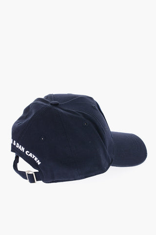 Cotton Gabardine Cap  with Embroidered Logo Patch