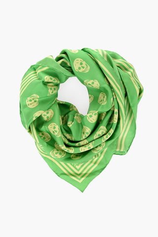 Silk BIKER Foulard withAll-Over Skulls