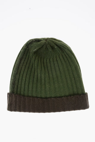 Cappello Beanie Reversibile in Cashmere