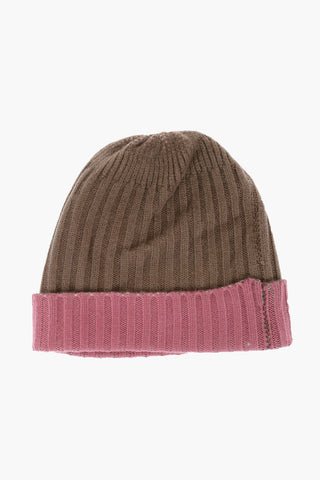 Cashmere Reversibile Beanie Hat