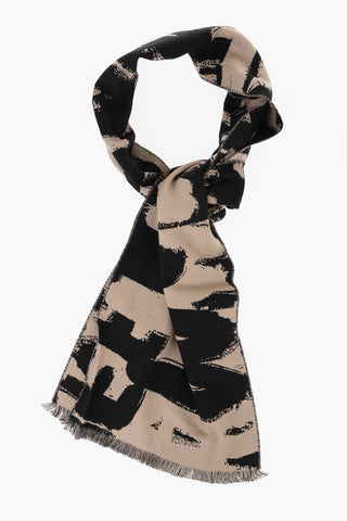 Two-Tone Wool GRAFFITI Scarf