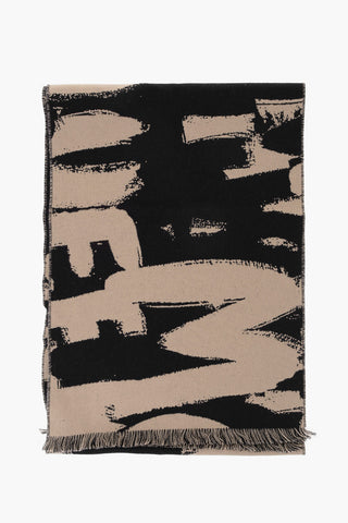Two-Tone Wool GRAFFITI Scarf