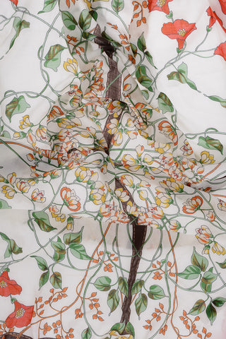 Cashmere KEN POSY Scarf with Frontal Maxi Print