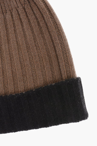 Cashmere Reversibile Beanie Hat