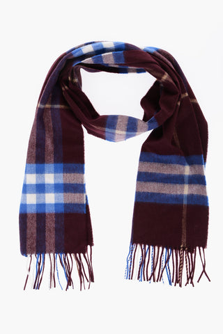 Plaid Checked Cashmere Scarf