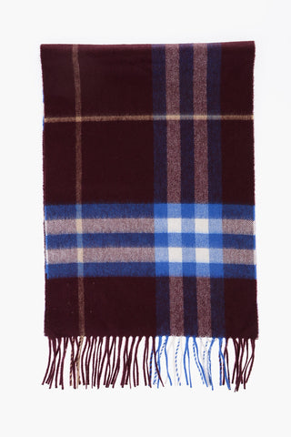 Plaid Checked Cashmere Scarf