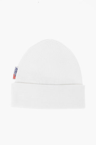 Solid Color Beanie with Embossed Logo