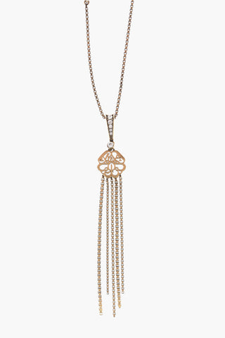 Golden-Effect Necklace with Pendant