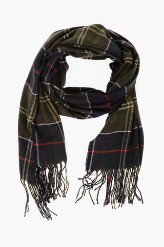 Ribbed Beanie and Tartan Check Scarf DOVER Set