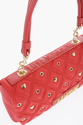 LOVE Quilted bag with Metallic Applications
