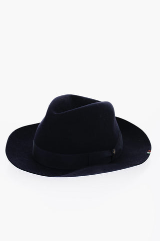 LIMITED EDITION Solid Color Flag Fedora Hat with Printed Lining