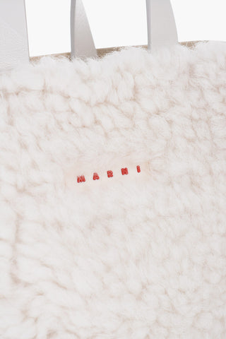 Shearling Detailing MUSEO Mini Tote Bag