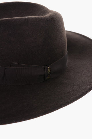 Wool Felt ALESSANDRIA Fedora Hat with Removable Chain