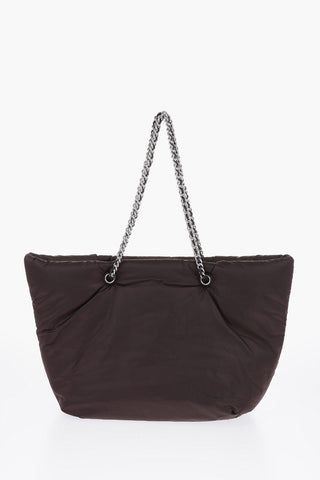 Padded ELLY Tote Bag with Chain Detail
