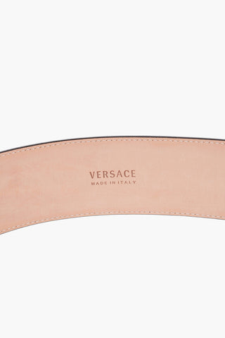 Leather Maxi Belt with Golden Buckle 50mm