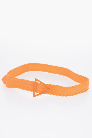 Braided Rubber Belt with Triangular Buckle 40mm