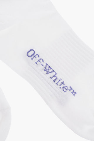 Embroidered Logo Ribbed Socks