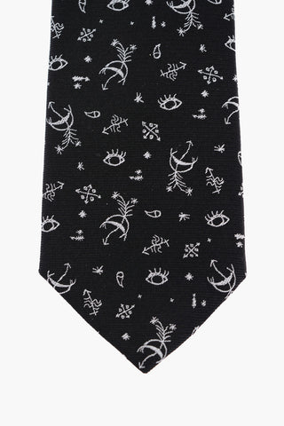 Cravatta In Seta Ricama All-Over
