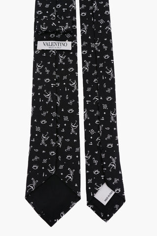 Cravatta In Seta Ricama All-Over