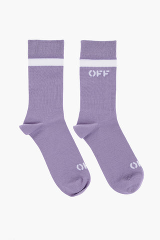 Jaquard Logo Ribbed Socks