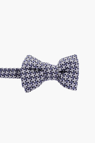 Houndstooth Motif Bow-Tie