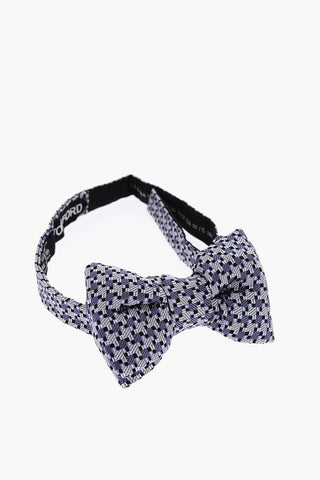 Houndstooth Motif Bow-Tie