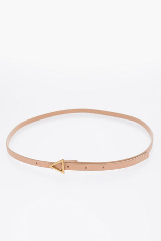 Cintura In pelle Con Fibbia Triangolo