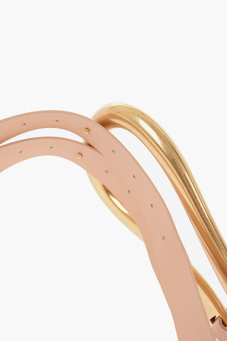 Leather Belt With Statement Belt